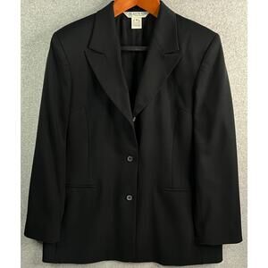 Austin Reed Black Stretch Blazer Women’s Size 16 Lined Career